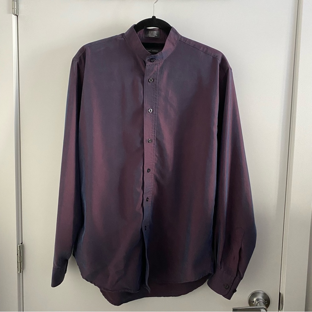 New Edition mandarin collar shirt